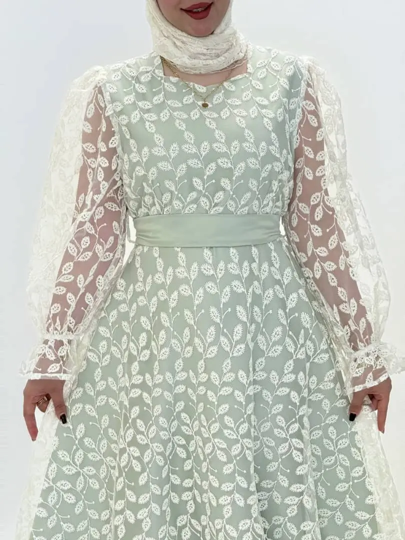 3527- پیراهن مزونی نیلی